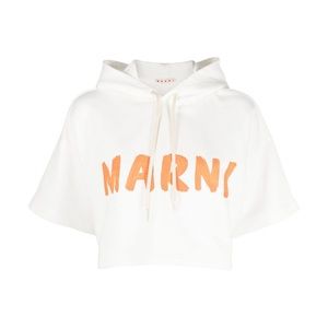 MARNI
logo-print short-sleeve hoodie worn once ! Excellent condition